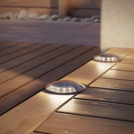 LED Boden-Aufbau-Leuchte Bunda 2-Beam, befahrbar (Farbe, Lichtfarbe, Set Vorschaltgerät wählbar)