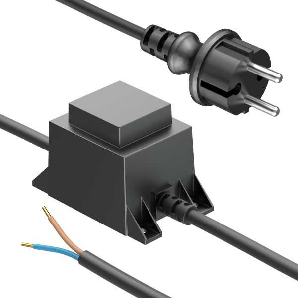 10W LED Trafo-Netzteil / Transformator 2-adrig, Stecker, 12V AC