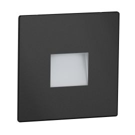 LED Treppenlicht / Wandeinbauleuchte FOW für innen und außen, Downlight, eckig, 85 x 85mm (Farbe, Lichtfarbe wählbar)