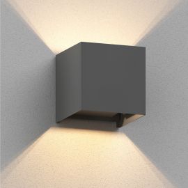 Wandleuchte CUBEL für außen, IP65, Up & Downlight (Farbe, Leuchtmittel wählbar)