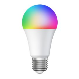 E27 LED RGB Leuchtmittel, A60, warmweiß - kaltweiß (3000 - 6500 K), 9,4 W, 892lm, Smart Home, WLAN, Alexa, matt