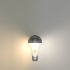 E27 LED Leuchtmittel, A60, warmweiß - kaltweiß (2700 - 7000 K), 4,8 W, 486lm, Smart Home, WLAN, Alexa, Kopfspiegel (silber)