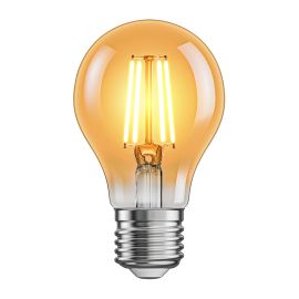 Leds Com E27 LED Leuchtmittel, A60, extra warmweiß (2500 K), 4,2 W, 471lm, goldfarben