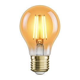 E27 LED Leuchtmittel, A60, extra warmweiß (2500 K), 4,2 W, 471lm, goldfarben