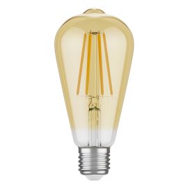 E27 LED Leuchtmittel, ST64, extra warmweiß (2500 K), 7,2 W, 814lm, 3-Stufen-Dimmer, goldfarben