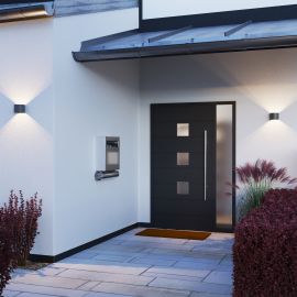 Wandleuchte RUNEL für außen, IP65, G9 Up & Downlight warmweiß (Leuchtmittel, Farbe wählbar)