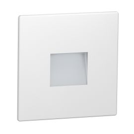 LED Treppenlicht/Wandeinbauleuchte FOW für innen und außen, Downlight, eckig, 85 x 85mm, kaltweiß