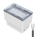 LED Pflasterstein Bodeneinbauleuchte CUS für außen, IP67, eckig, 8 x 5cm, warmweiß