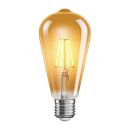 E27 LED Leuchtmittel, ST64, extra warmweiß (2200 K), 4 W, 489lm, goldfarben