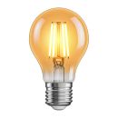 E27 LED Leuchtmittel, A60, extra warmweiß (2500 K), 4,2 W, 471lm, goldfarben