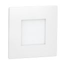 LED Treppenlicht/Wandeinbauleuchte FEX für innen und außen, eckig, weiß, 85 x 85mm, blau