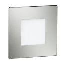 LED Treppenlicht/Wandeinbauleuchte FEX für innen und außen, eckig, edelstahl, 85 x 85mm, warmweiß